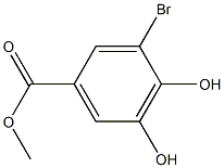 Benzoic acid, 3-bromo-4,5-dihydroxy-, methyl ester Struktur