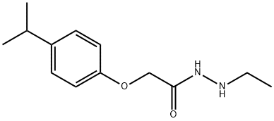 N'-ethyl-2-(4-propan-2-ylphenoxy)acetohydrazide Struktur