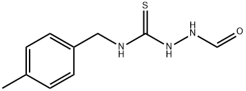 N-[(4-methylphenyl)methylcarbamothioylamino]formamide Struktur