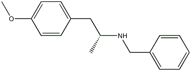 (R)-(-)-1-(4'-methoxyphenyl)-2-benzylaminopropane Struktur