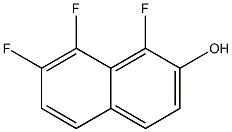 2-Naphthalenol, 1,7,8-trifluoro- Struktur