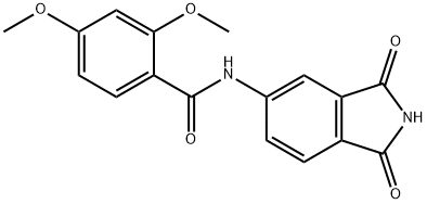 N-(1,3-dioxoisoindolin-5-yl)-2,4-dimethoxybenzamide Struktur