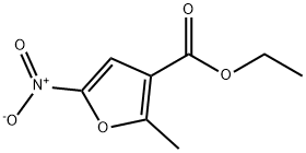 ethyl 2-methyl-5-nitro-furan-3-carboxylate Struktur