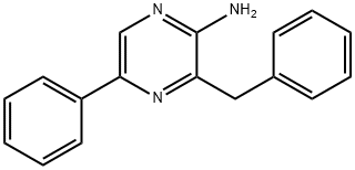 Pyrazinamine, 5-phenyl-3-(phenylmethyl)- Struktur