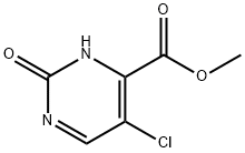 Methyl 5-chloro-2-oxo-1,2-dihydro-4-pyrimidinecarboxylate Struktur