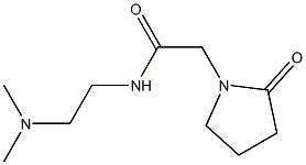 1-Pyrrolidineacetamide, N-[2-(dimethylamino)ethyl]-2-oxo- Struktur