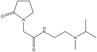 1-Pyrrolidineacetamide, N-[2-[methyl(1-methylethyl)amino]ethyl]-2-oxo- Struktur