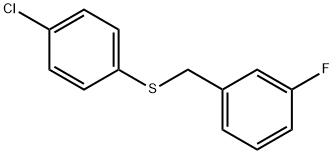 (4-CHLOROPHENYL)(3-FLUOROBENZYL)SULFANE Struktur