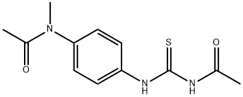 N-[[4-[acetyl(methyl)amino]phenyl]carbamothioyl]acetamide Struktur