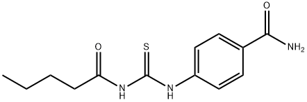 4-{[(pentanoylamino)carbonothioyl]amino}benzamide Struktur