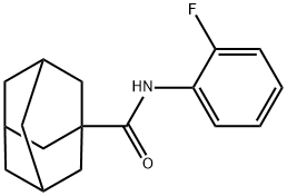 (3r,5r,7r)-N-(2-fluorophenyl)adamantane-1-carboxamide Struktur