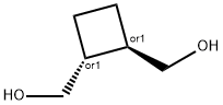 trans-cyclobutane-1,2-diyldimethanol Struktur