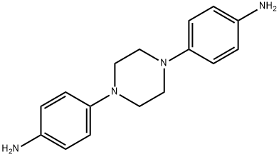 4-[4-(4-aminophenyl)piperazin-1-yl]aniline Struktur