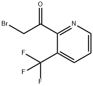 2-BROMO-1-(3-(TRIFLUOROMETHYL)PYRIDIN-2-YL)ETHANONE Struktur