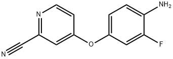 4-(4-Amino-3-fluoro-phenoxy)-pyridine-2-carbonitrile Struktur