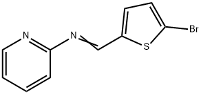 N-[(5-bromo-2-thienyl)methylene]-2-pyridinamine Struktur