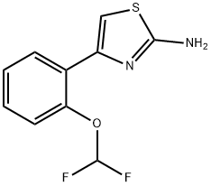 4-(2-(DIFLUOROMETHOXY)PHENYL)THIAZOL-2-AMINE Struktur