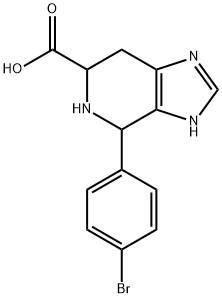 4-(4-bromophenyl)-3H,4H,5H,6H,7H-imidazo[4,5-c]pyridine-6-carboxylic acid Struktur