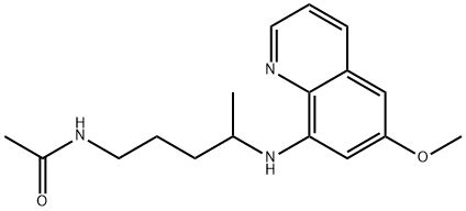 N-[4-[(6-methoxyquinolin-8-yl)amino]pentyl]acetamide Struktur