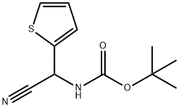 tert-butyl N-[cyano(thiophen-2-yl)methyl]carbamate Struktur