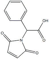 2-(2,5-dioxo-2,5-dihydro-1H-pyrrol-1-yl)-2-phenylacetic acid Struktur