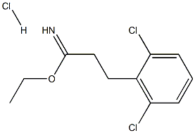 ethyl 2-(2,6-dichlorophenyl)ethanecarboximidate hydrochloride Struktur