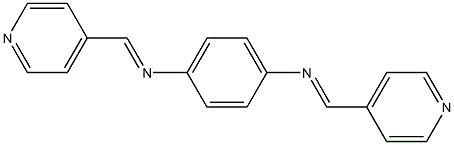 1,4-Benzenediamine, N,N'-bis(4-pyridinylmethylene)- Struktur