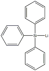 Lithium, (triphenylsilyl)- Struktur