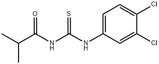 N-{[(3,4-dichlorophenyl)amino]carbonothioyl}-2-methylpropanamide Struktur