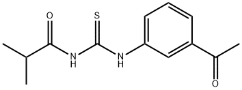 N-{[(3-acetylphenyl)amino]carbonothioyl}-2-methylpropanamide Struktur