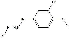 (3-bromo-4-methoxyphenyl)hydrazine:hydrochloride Struktur