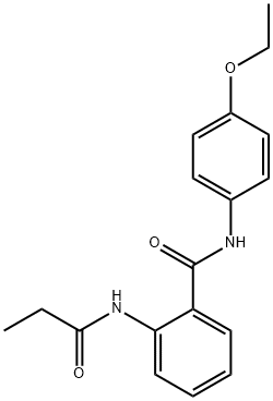 N-(4-ethoxyphenyl)-2-(propanoylamino)benzamide Struktur