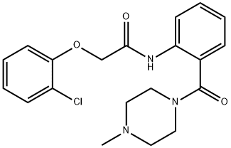 2-(2-chlorophenoxy)-N-[2-(4-methylpiperazine-1-carbonyl)phenyl]acetamide Struktur