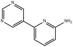 2-Pyridinamine, 6-(5-pyrimidinyl)- Struktur