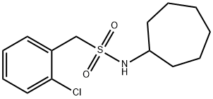 1-(2-chlorophenyl)-N-cycloheptylmethanesulfonamide Struktur