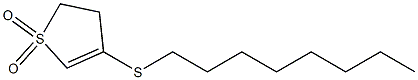 Thiophene, 2,3-dihydro-4-(octylthio)-, 1,1-dioxide Struktur