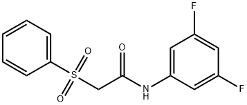 2-(benzenesulfonyl)-N-(3,5-difluorophenyl)acetamide Structure