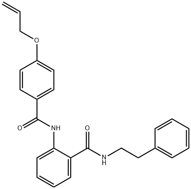 2-{[4-(allyloxy)benzoyl]amino}-N-(2-phenylethyl)benzamide Struktur