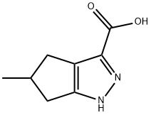 1,4,5,6-tetrahydro-5-methyl-3-Cyclopentapyrazolecarboxylic acid Struktur