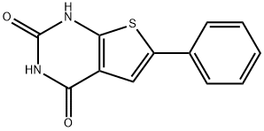 6-phenyl-1H,2H,3H,4H-thieno[2,3-d]pyrimidine-2,4-dione Struktur