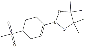 4,4,5,5-tetramethyl-2-(4-methylsulfonylcyclohexen-1-yl)-1,3,2-dioxaborolane Struktur