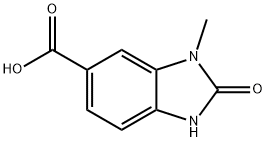 3-methyl-2-oxo-2,3-dihydro-1H-1,3-benzodiazole-5-carboxylic acid Struktur