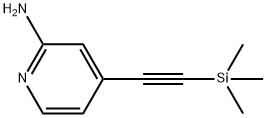 4-(2-trimethylsilylethynyl)pyridin-2-amine Struktur