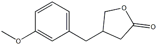 4-[(3-methoxyphenyl)methyl]oxolan-2-one Struktur