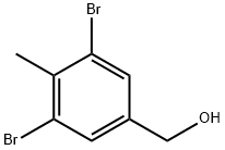 Benzenemethanol, 3,5-dibromo-4-methyl- Struktur