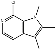 7-CHLORO-1,2,3-TRIMETHYL-1H-PYRROLO[2,3-C]PYRIDINE Struktur