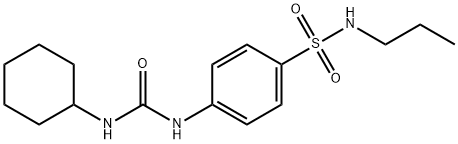 1-cyclohexyl-3-[4-(propylsulfamoyl)phenyl]urea Struktur