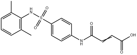 (E)-4-[4-[(2,6-dimethylphenyl)sulfamoyl]anilino]-4-oxobut-2-enoic acid Struktur