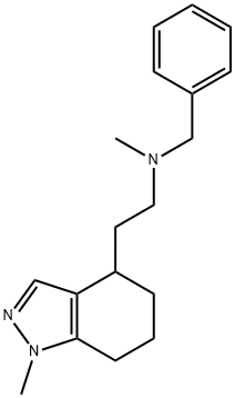 N-BENZYL-N-METHYL-2-(1-METHYL-4,5,6,7-TETRAHYDRO-1H-INDAZOL-4-YL)ETHANAMINE Struktur