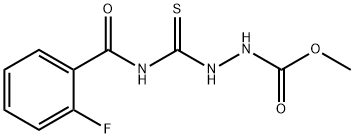 methyl 2-{[(2-fluorobenzoyl)amino]carbonothioyl}hydrazinecarboxylate Struktur